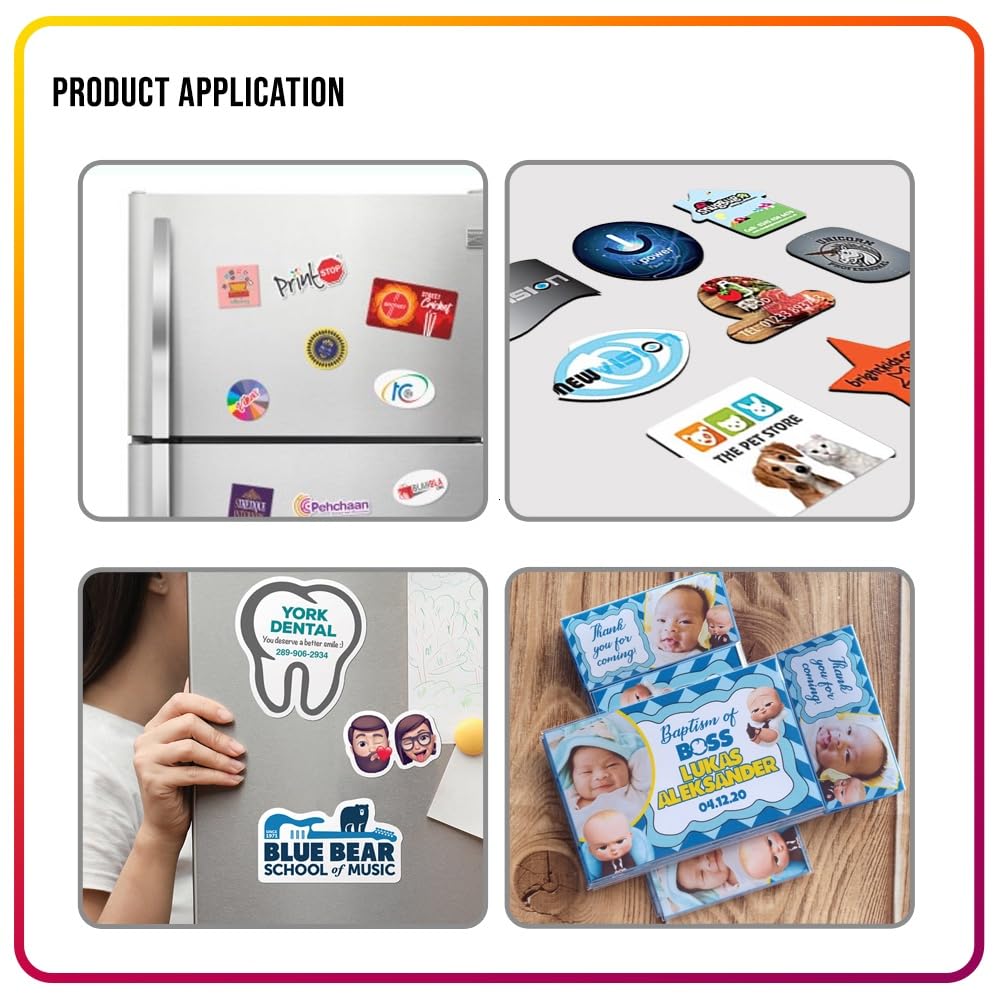 Magnetic Sheets with Adhesive Backing for Crafts, DIY. 12 Strong Craft Magnets 8.5" x 11" to Make Flexible Magnet Self Sticky Tapes, Strips, Squares, Sheet for School Classroom Board, Fridge, Photos