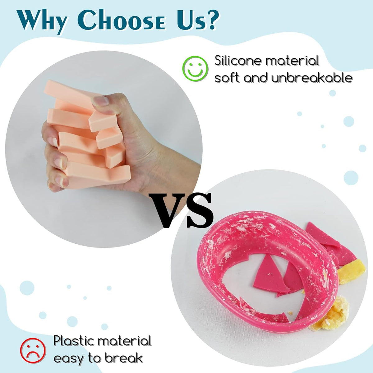 Silicone Soap Dish Self Draining with Suction Cups (2 Count)