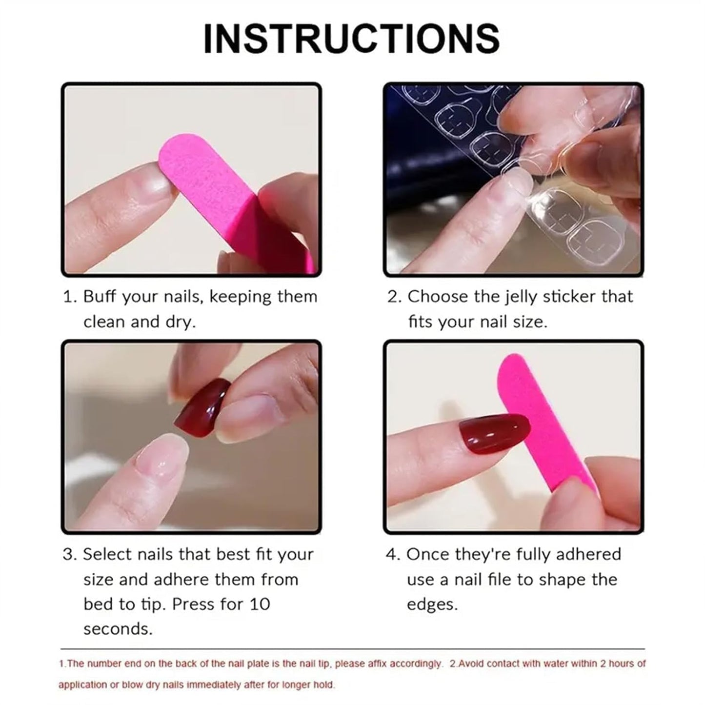 Press on Nails Medium Long Light Red Fake Nails Bling Glossy False Nail Tips Artificial Nails Finger Manicure for Women and Girls-10 pcs (Size S)