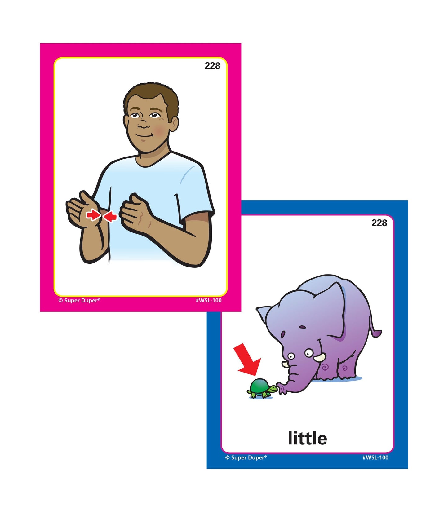 Super Duper Publications| 400 American Sign Language (ASL) Flash Cards Fun Deck | Educational Learning Resource for Children