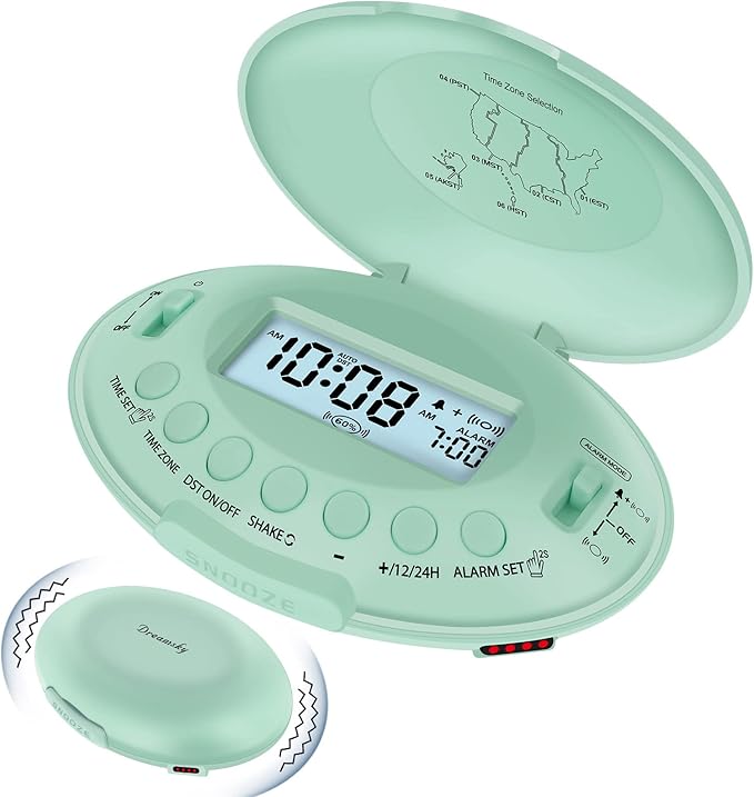 DreamSky Vibrating Alarm Clock for Heavy Sleepers Adults Under Pillow