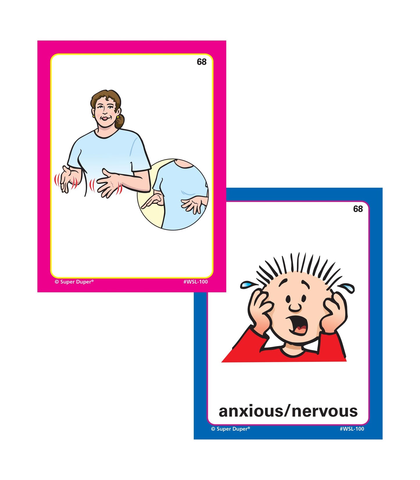 Super Duper Publications| 400 American Sign Language (ASL) Flash Cards Fun Deck | Educational Learning Resource for Children