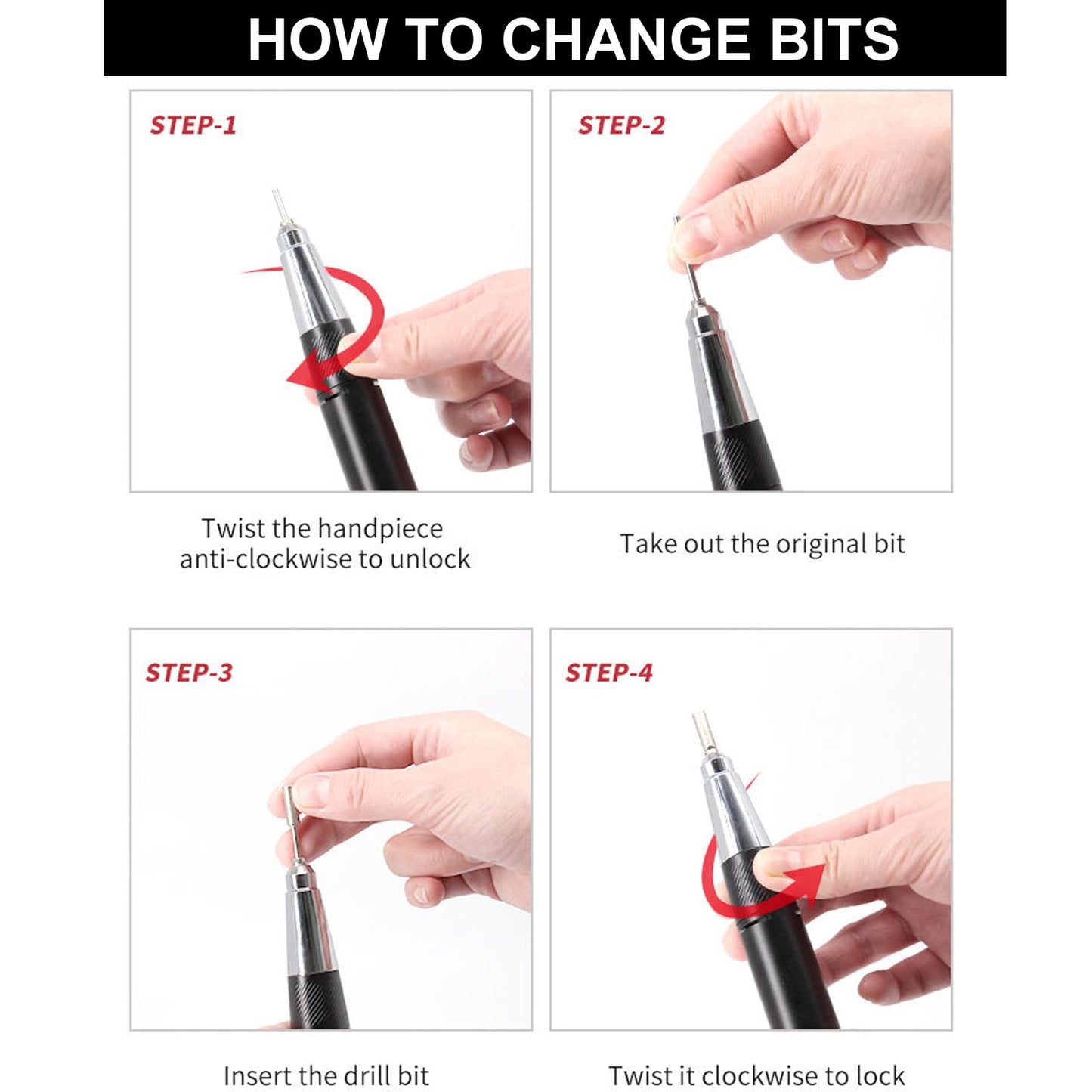 Electric Nail Drill,Large Screen Display Electric Nail File for Acrylic Gel Nails,Nail E-File Polishing Tool for Manicure Gel Nails Polish Removal,with Nail Drill Bits Sanding Bands & Pedal