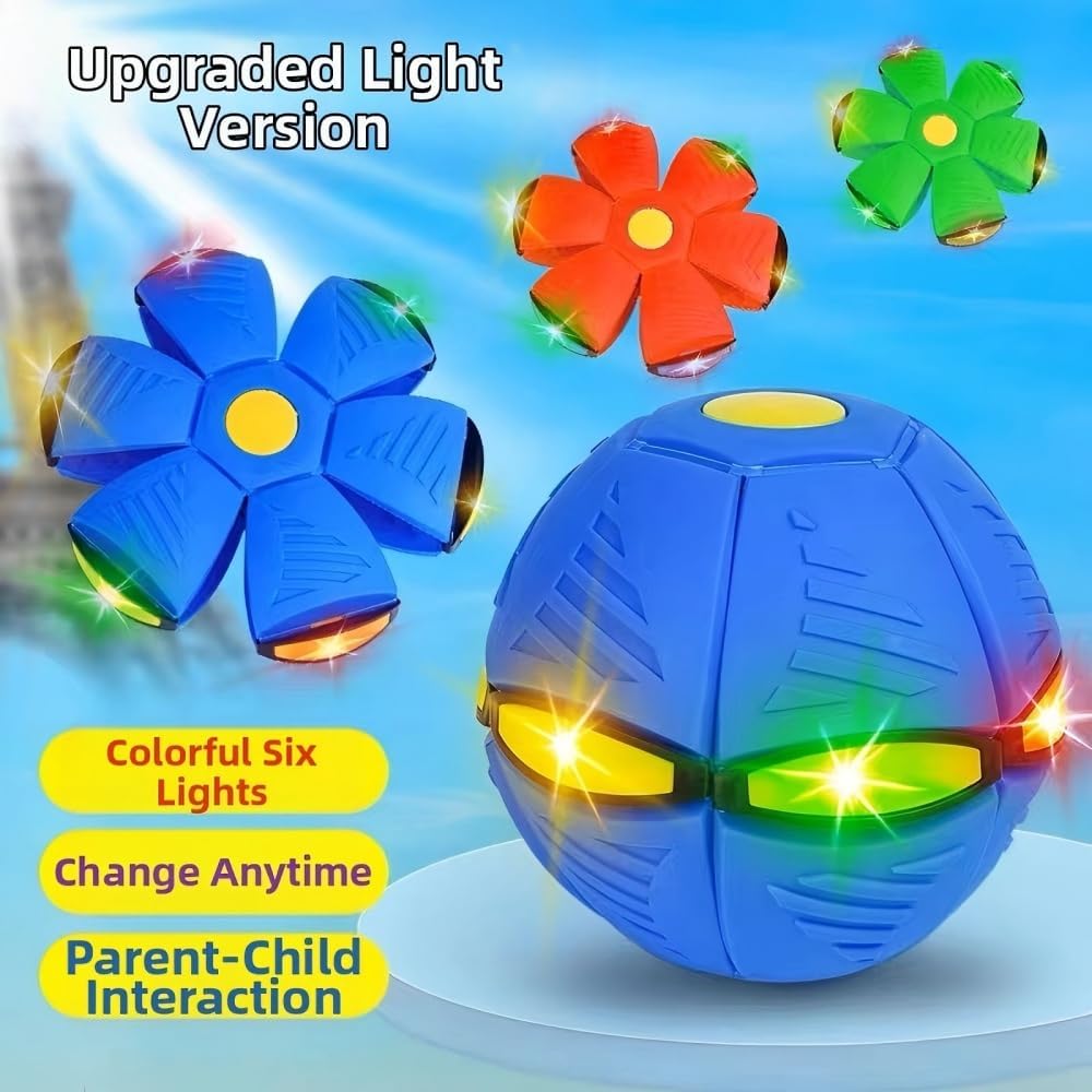 Seiyeje Magic Ball pop-up Bouncing Ball, Glowing and Flashing Bouncing Ball, Suitable for Fun Lighting,can be Played Indoors or Outdoors, Party Gift(2Pack, NO Lights)