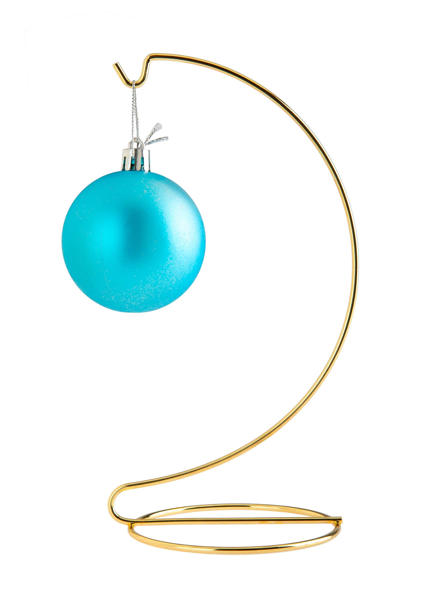 Creative Hobbies® Ornament Display Stand Hanger Holder - 8 Inch Tall Gold ~Pack of 6 Stands