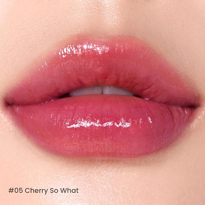 Peripera Ink Mood Glowy Tint | Lip-Plumping, Naturally Moisturizing, Lightweight, Glow-Boosting, Long-Lasting, Comfortable, Non-Sticky, No White Film (05 CHERRY SO WHAT)