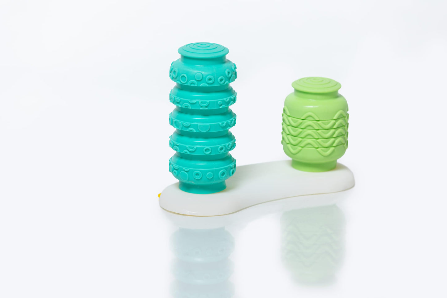 KRUMPLES BOP & POP – Sensory Silicone Toy for Ages 6 Months and Up | Two Connected Squishy Pods that Pop Up & Down | Safe, BPA-Free, Developmental Fidget Toy