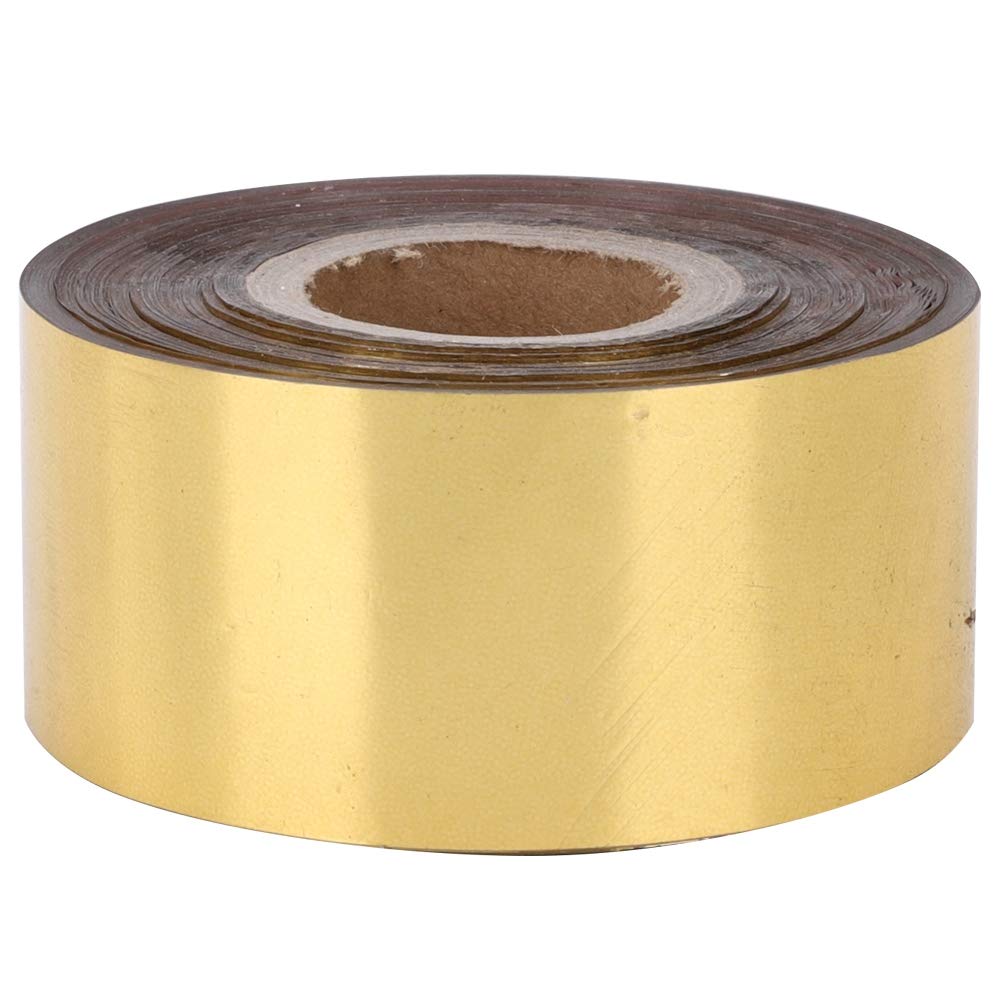 Hot Stamping Foil Paper with 1.2 x 400ft, Hot Foil Stamping Paper for Leather Bronzing Machine PU Heat Transfer Anodized Gilded Paper DIY Decoration for Cloth Package Box
