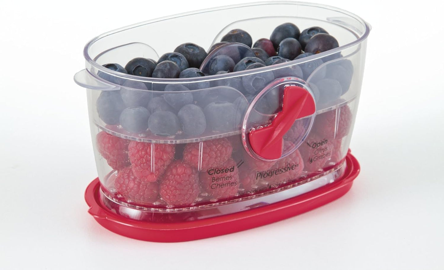 PrepSolutions Berry Keeper, Red – Freshness-Enhancing Storage for Berries and Small Fruits