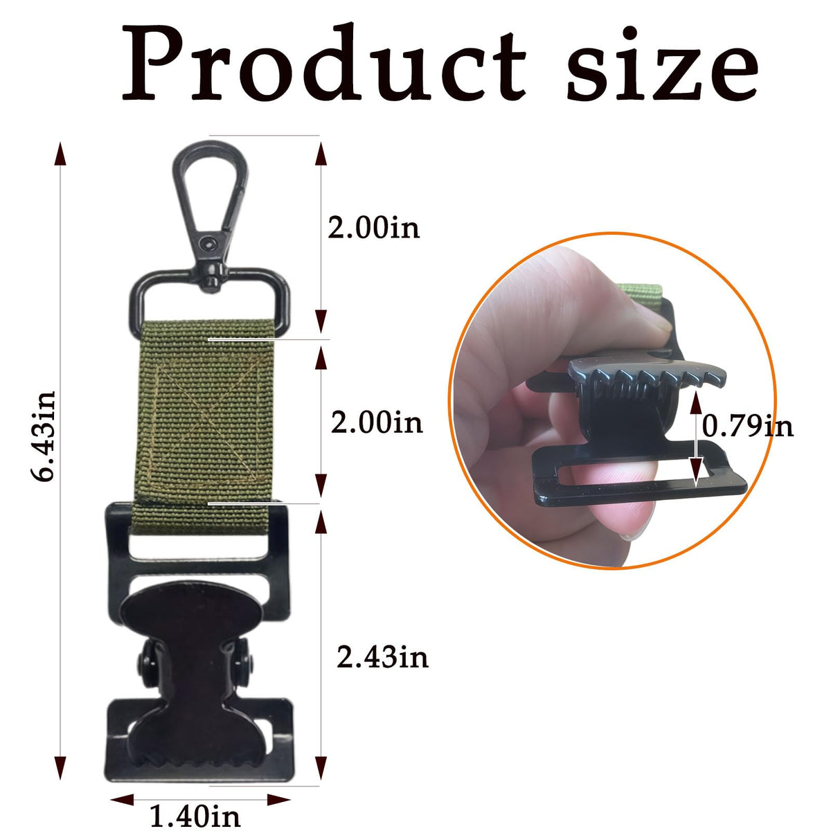 4Pcs Work Glove Clip Firefighter Rescue Turnout Gear Glove Holder Strap
