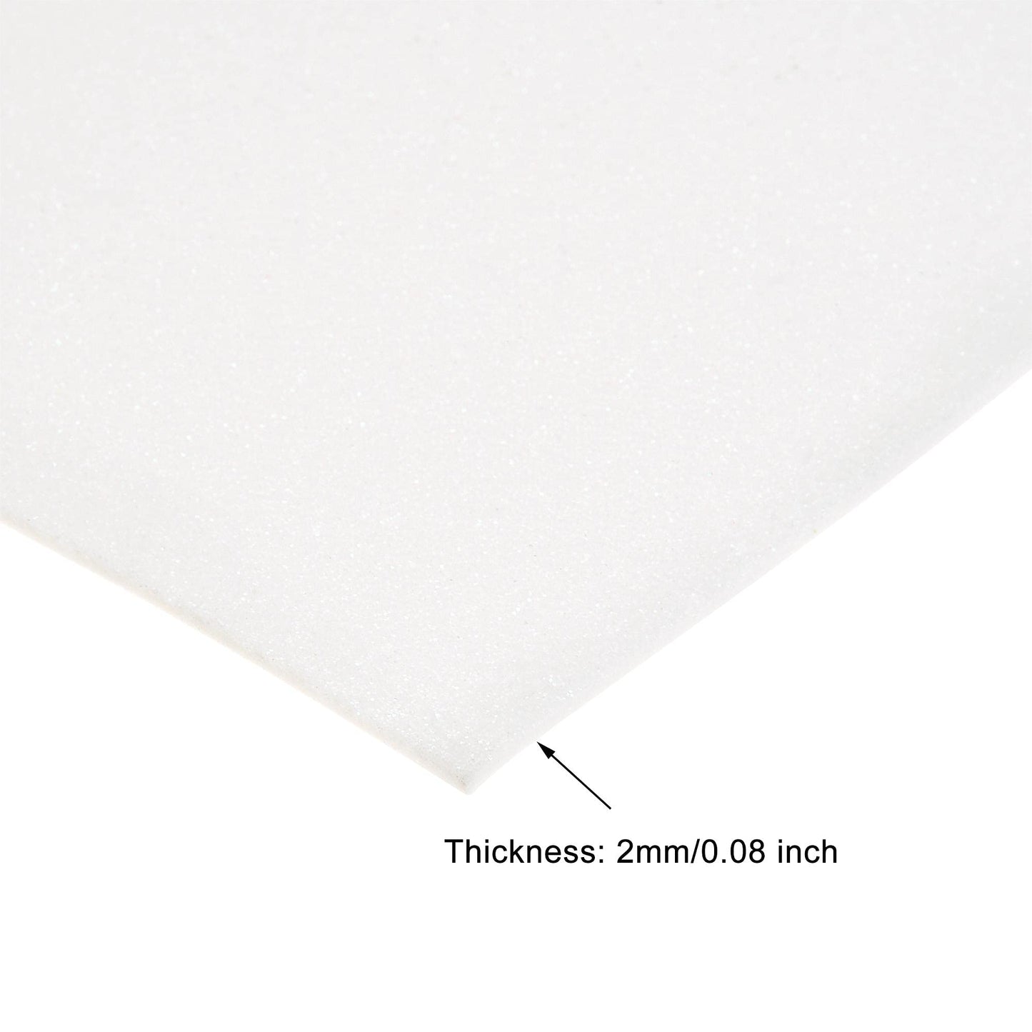 uxcell White Glitter EVA Foam Sheets 11 x 8 Inch 2mm Thick for Crafts DIY Projects 24 Pcs