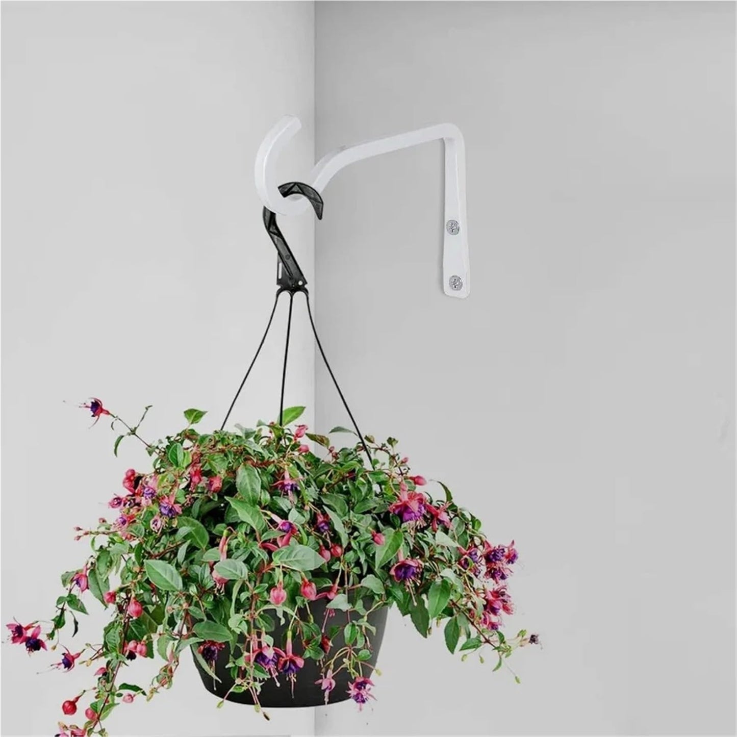 JTJIYN 2 Pcs 6 Inch Plant Hanger Sturdy Hangers Outdoor Metal Hanging Bracket Bird Feeder Wall Hooks for Hanging Lanterns