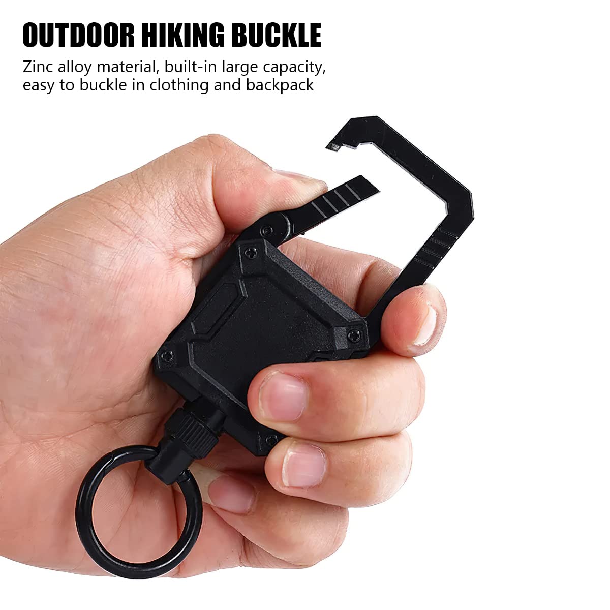 Magnetic Retractable Keychain with Gift box, Heavy Duty Carabiner Key chain with 25" Cord, Up to 50 oz Keys and Tools, Gift for Birthdays Christmas Father's Day Valentine's Day