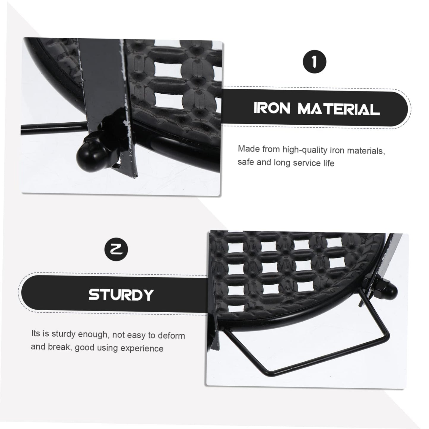 Healifty 2pcs Hanging Flower Pot Stand Iron Plant Rack for Balcony Railing Removable Storage Rack for Indoor Outdoor Potted Plants Sturdy Ventilated Flowerpot Holder Home Decor