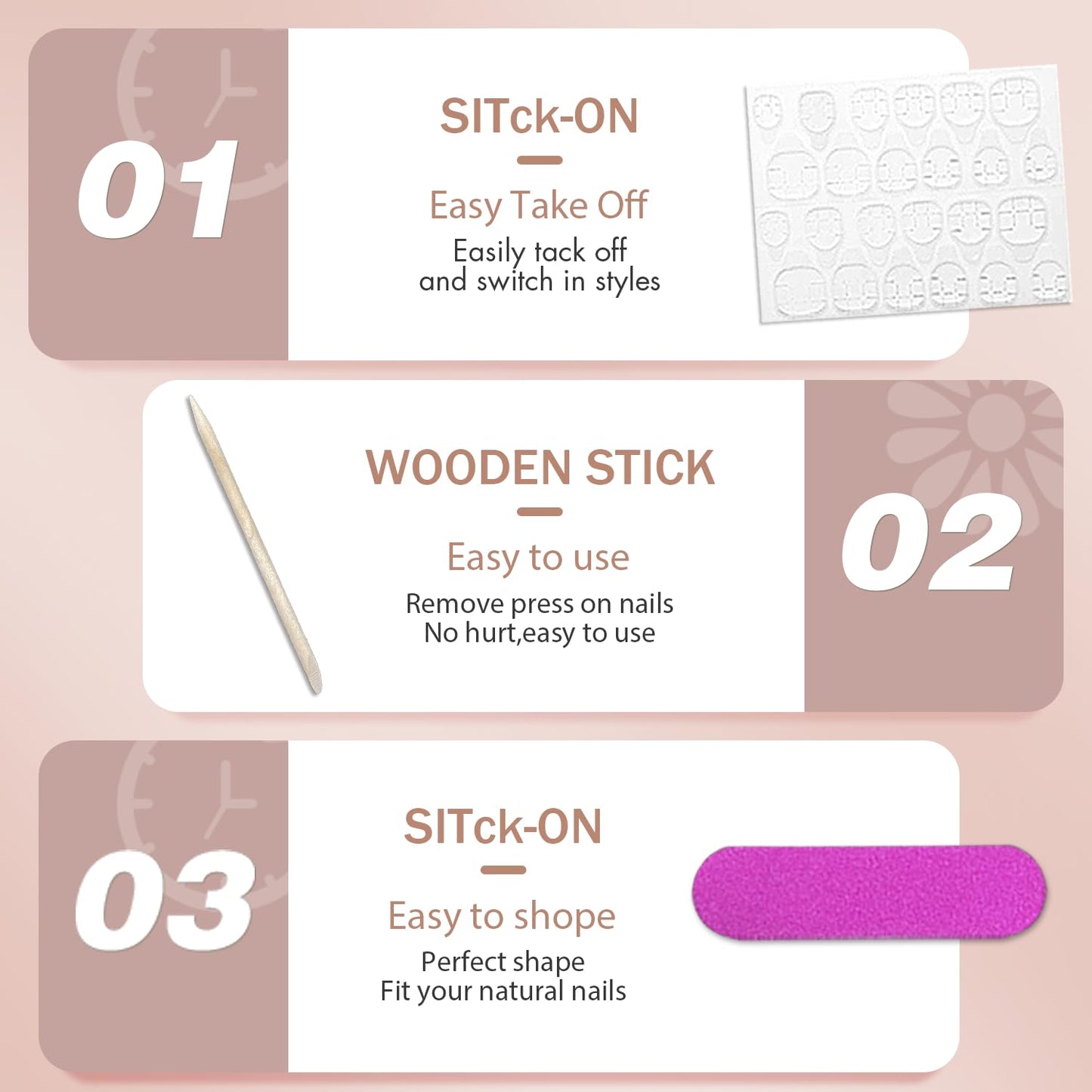 White Press on Nails Short Square Fake Nails Short Square Nails Press ons, Soft Gel Acrylic Glue on Nails Stick on for Women Thick Solid Color 24pcs