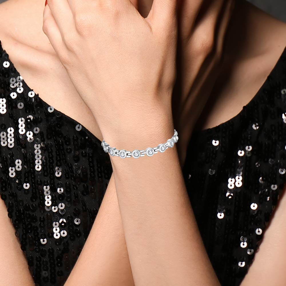 Feraco Magnetic Bracelets for Men Women with Magnets,Jewelry Gift