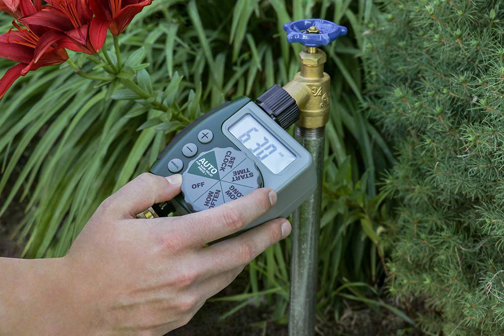 Orbit Programmable Digital Hose Watering Timer - 1 Outlet - Battery Powered - with LCD Screen - Built-in Rain Delay - Water-Resistant - 62061