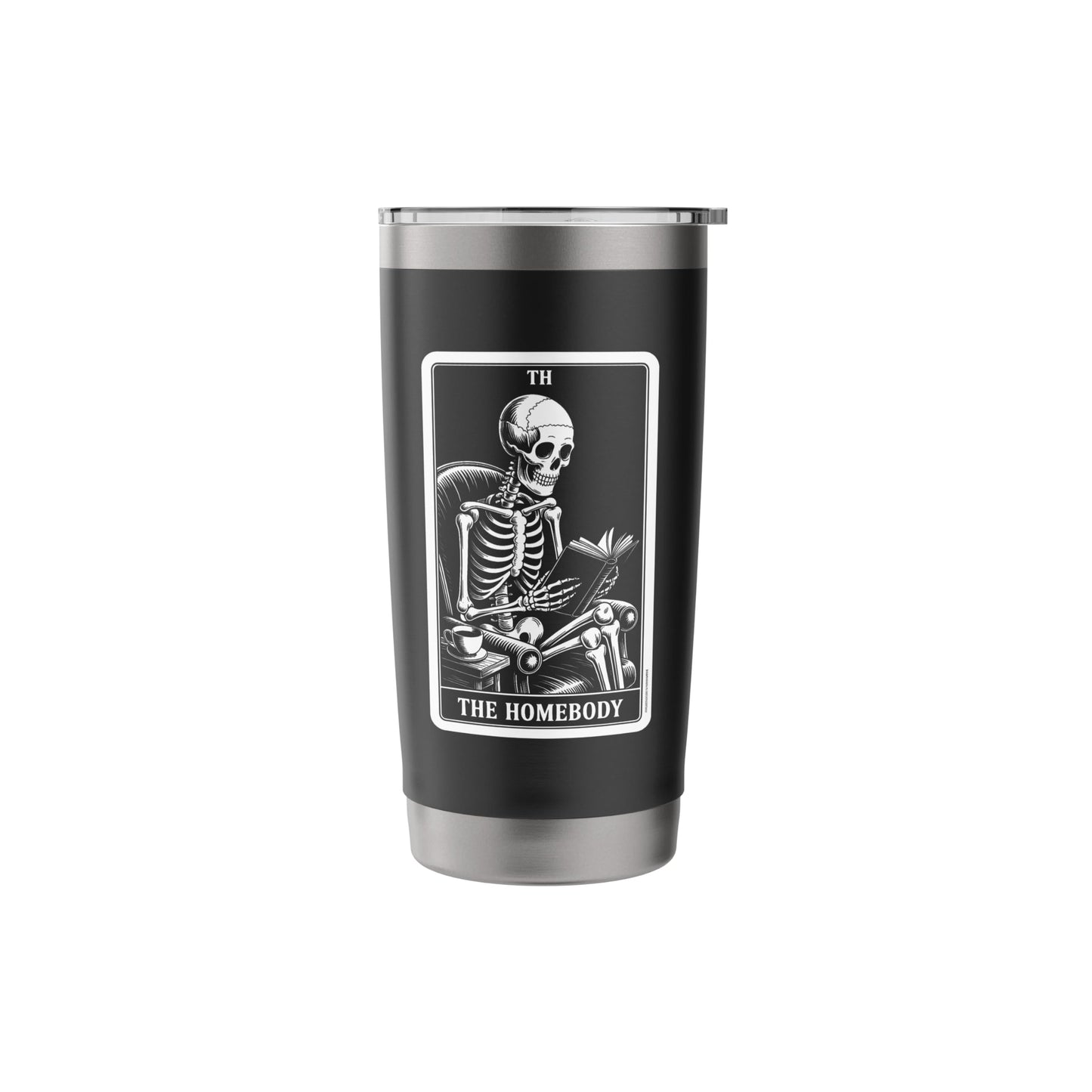 The Homebody Tarot Card Indoorsy Men Introvert Stainless Steel Insulated Tumbler