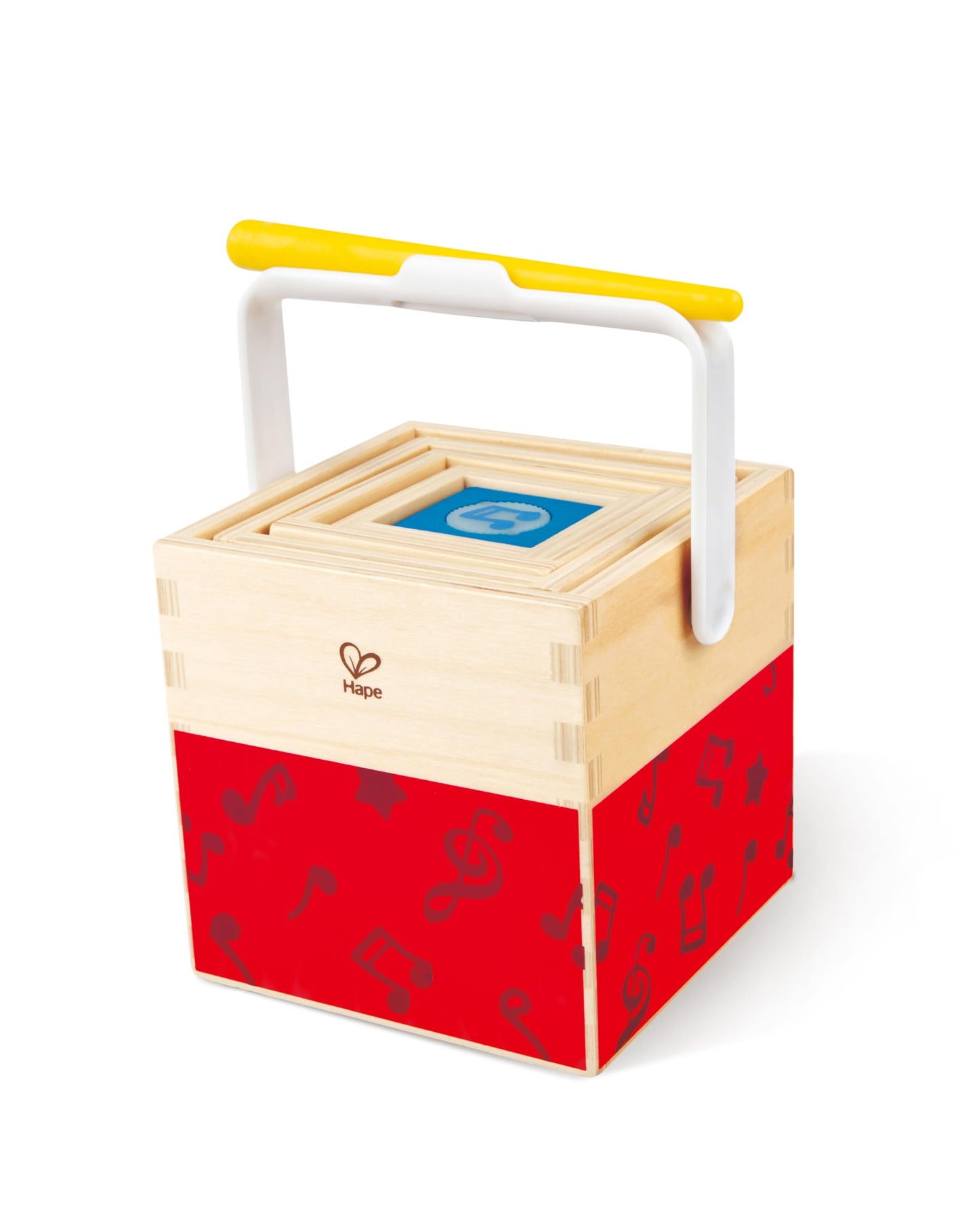 Hape Stacking Music Set | Colorful 6 Piece Musical Box Toy, Wooden Set for Kids 18 Months+