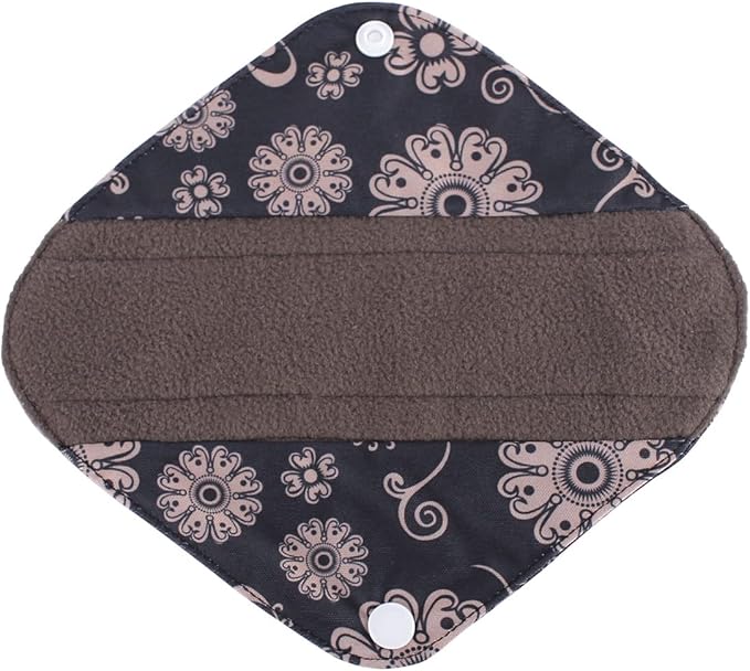 5 Small Panty Liners 1 Wet Bag Cloth Menstrual Pads Reusable Washable (Flowers, S Panty Liners)