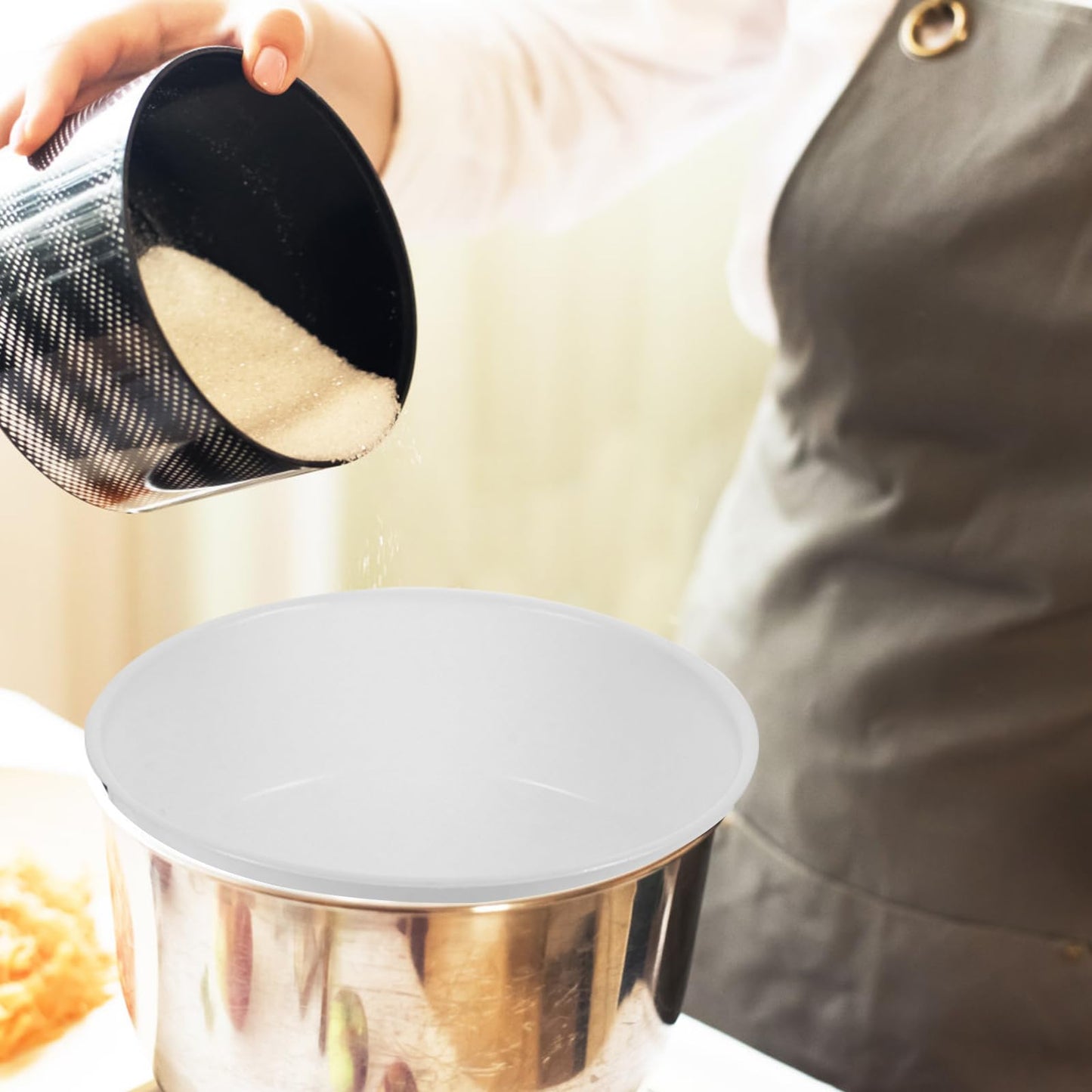 DOITOOL Kitchen Funnel Large Plastic Funnels Wide Mouth for Transferring of Liquid Fluid Dry Ingredients and Powder, Wide Mouth Diameter 9.45 in