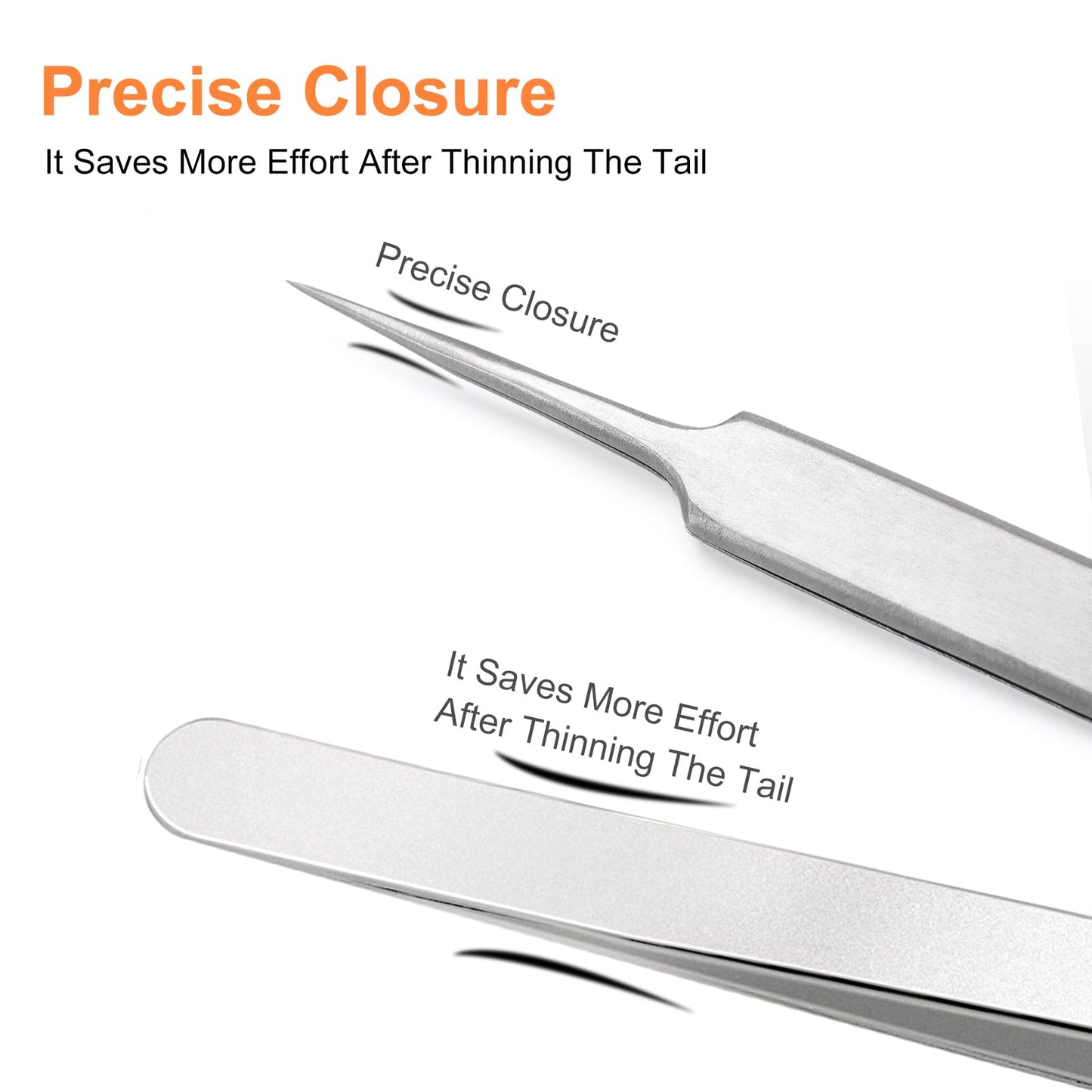 Precision Tweezers Set, 8PCS Stainless Steel Tweezers, soldering tweezers,for Craft, beauty care、Electronics, Soldering, Experimental Work, Jewelry-Making