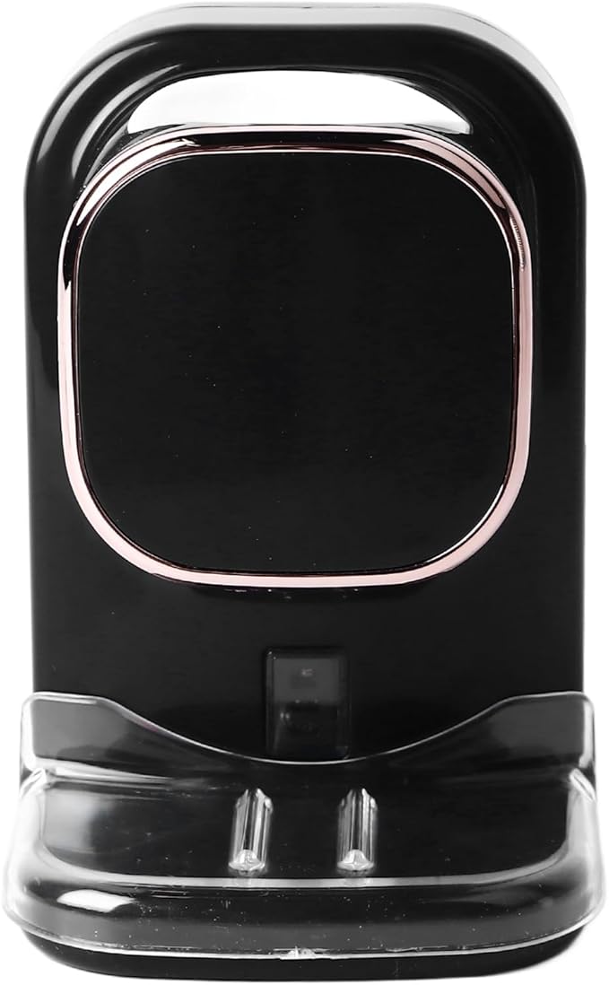 Electric Toothpaste Dispenser, Automatic Toothpaste Squeezer, Wall Mounted with 3 Toothbrush Slots and Holder, Smart Bathroom Accessories Stylish Decor (Black)