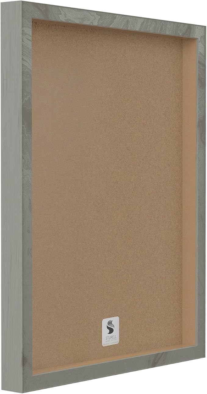 Stupell Industries Abstract Mindfulness Exercise Framed Giclee Wall Art Design by Tim Parker, Gray Framed, 20 x 16