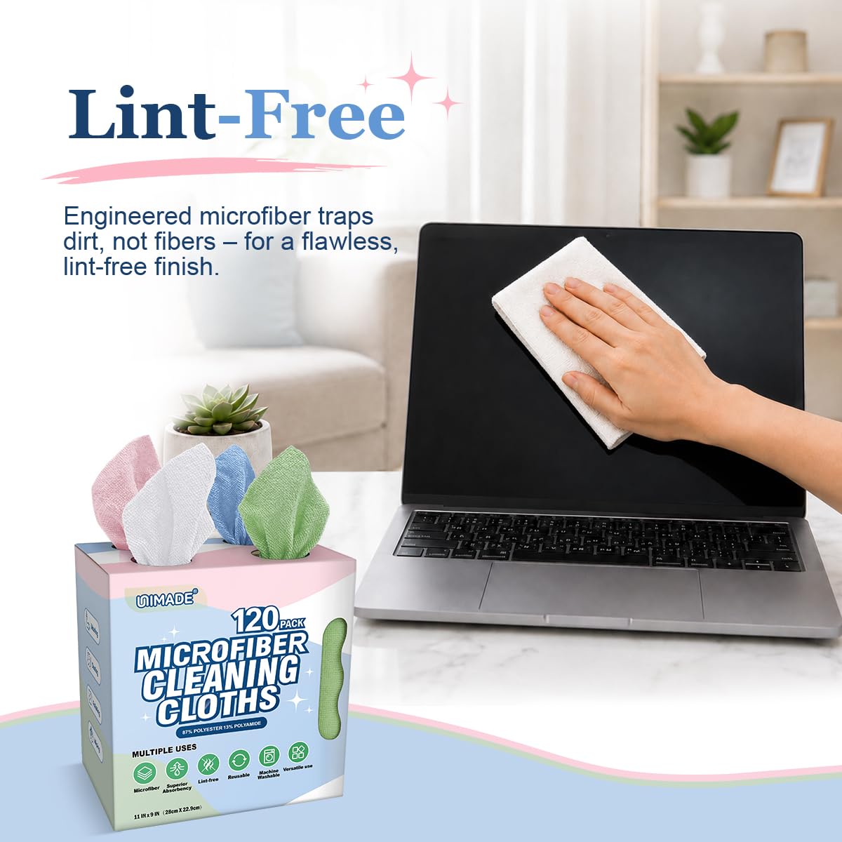 Microfiber Cleaning Cloth (120 Count)