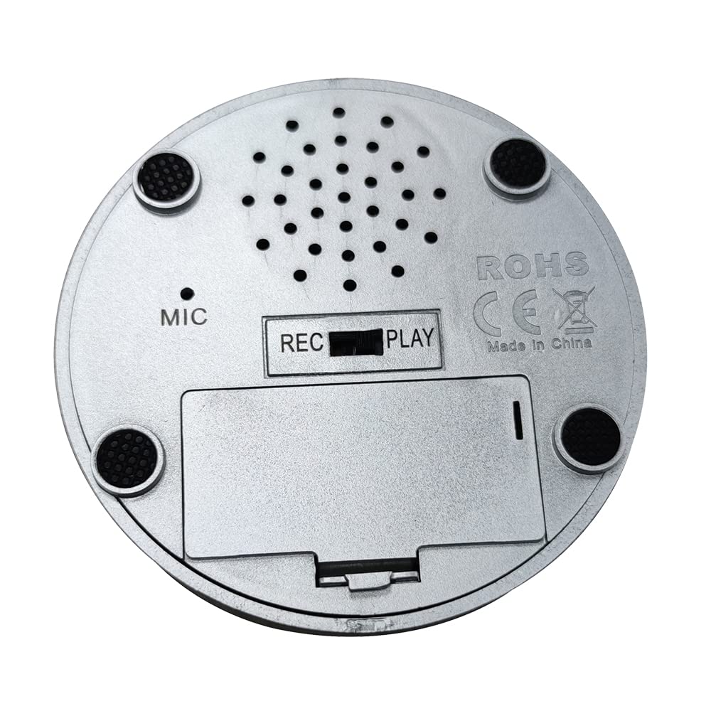 NESIGHTION Talking Buttons,Voice Recorder Button,30 Second Recording,Talking Buttons,Record Sound Button for Gift Education, Easy Button,Funny Office Gift,Interesting ButtonsIncludes (Blue+Silver)