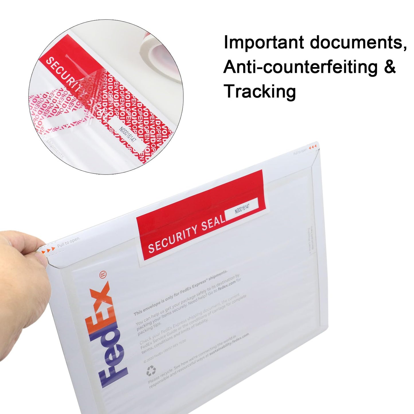 BOMEI PACK Transfer Tamper Evident Security Tape,Tamper Proof Packing Tape,Transfer Tamper Resistant Void Tapes Red for Evidence Box, Envelope, Shipment (Pre-Cut)