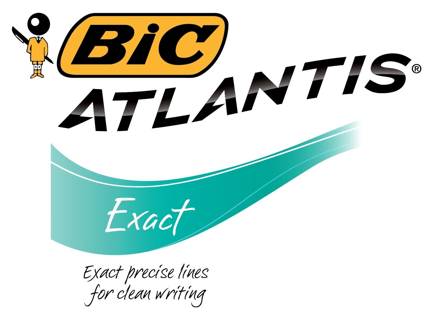 BIC Glide Exact Blue Retractable Ballpoint Pens, Fine Point (0.7mm), 12-Count Pack, Ultra Smooth Writing Blue Pens