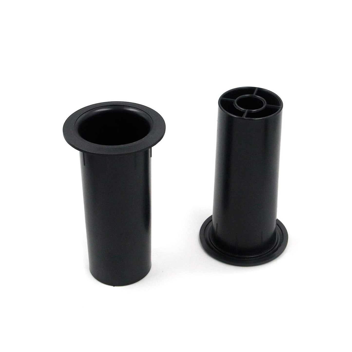 Geesatis 4 pcs Speaker Port Tubes 4.72" x 2" ABS Speaker Box Bass Air Port, Black