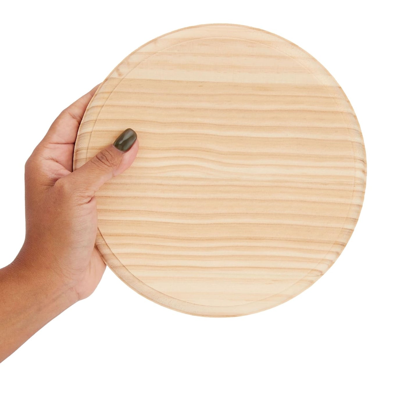 Bright Creations Unfinished Wood Bases - 8-Inch Edge-Glued Pine Rounds, 2-Pack - Smooth Surface for Painting & Decoupage - Wood Round Plaques & Wooden Discs for DIY Crafts
