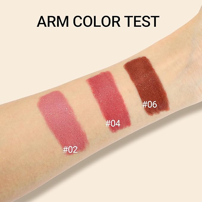 Erinde Matte Shimmer Lipstick Lip Liner Crayon for Women, 24 Hour Lipstick Lip Liner Pencil, Neutral Lipliner Waterproof Long Lasting Smudge Proof, Vegan & Cruelty-Free, C06 Cocoa Brown-Red