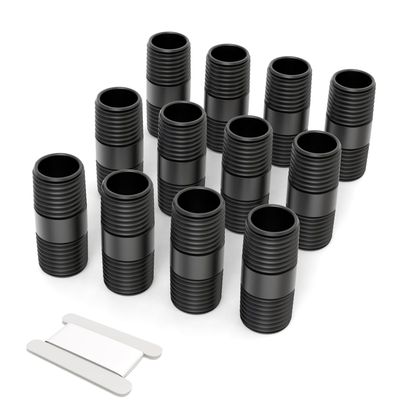GASHER 12Pcs 1/2 Inch MNPT PVC Male Pipe Thread Sprinkler Head Pipe Riser Extension for Lawn Irrigation System,Length 2 Inch