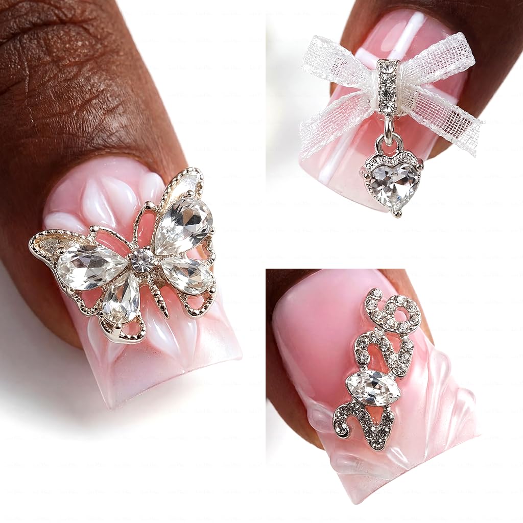 IntoVibes Handmade Short Duck Press On Nails, 2026 3D Decoration And Y2K, 10 Pieces Reusable Acrylic False Nails, Size Small