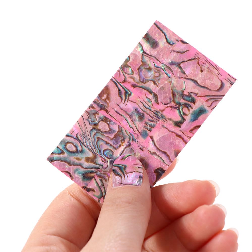 Leadigol 6 Sheet Nail Art Sticker Abalone Seashell Slices Design Sequins Supplies Gradient Mermaid Flakes DIY Nail Decals Women Manicure Decoration