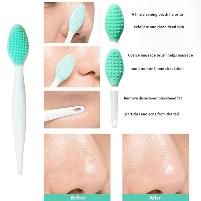 6Pcs Silicone Exfoliating Lip Brushes, 2-in-1 Double-Sided Soft Cleaning Beauty Tool To, Create Smoother Skin And Fuller Lip Appearance. ﻿