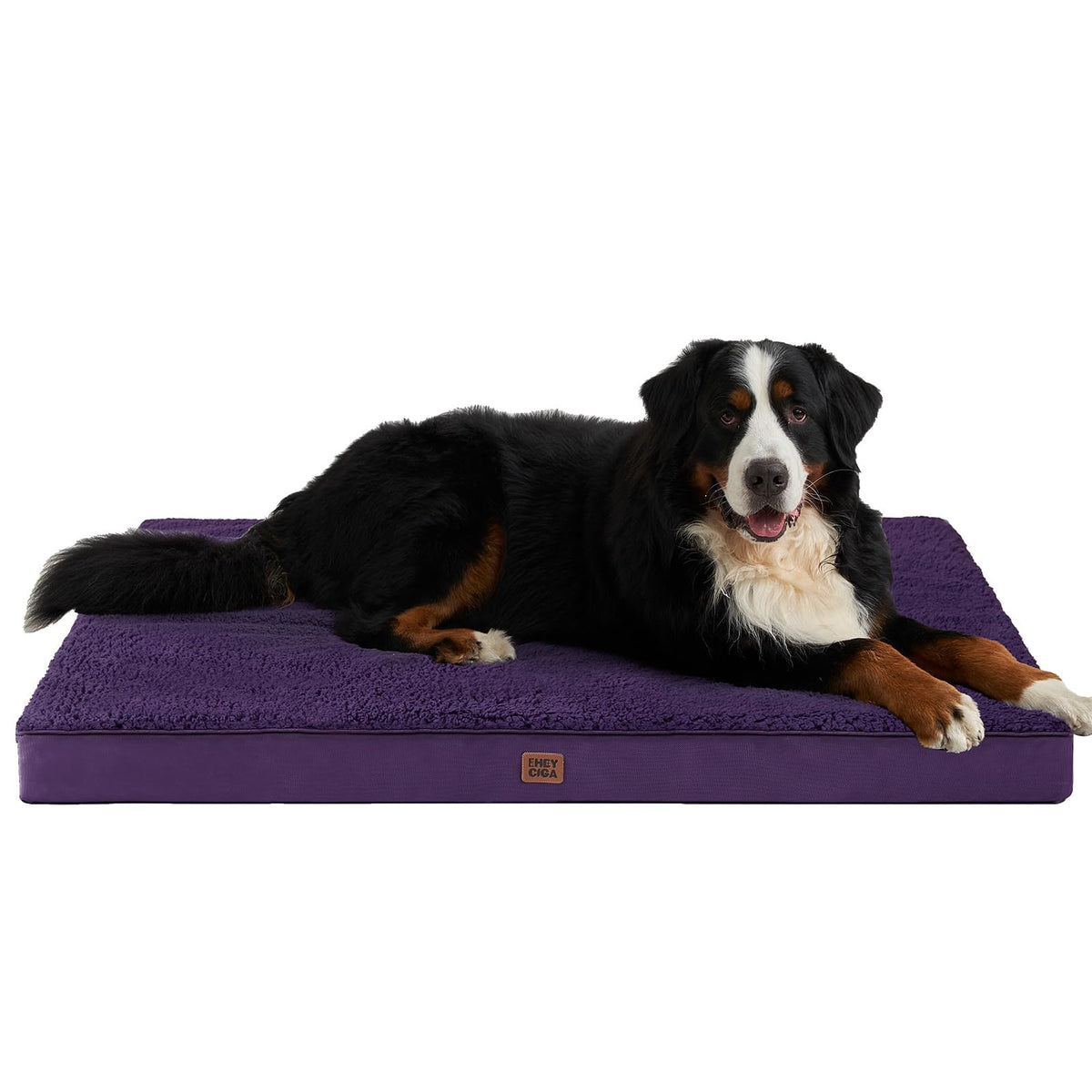 EHEYCIGA Orthopedic Dog Bed Large with Removable Washable Cover, 50IN Grey
