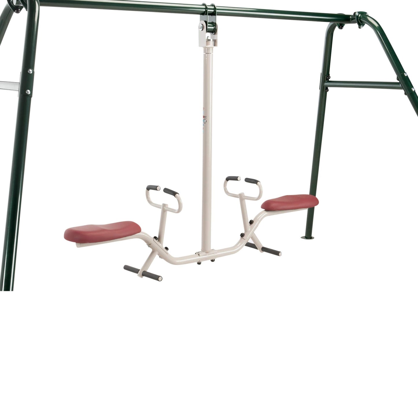 Gym Dandy Tilt-A-Swing Kids Swing Set | Spins 360 Degrees, Multi-Directional Rotation, Swing Set for Backyard, 300 LB Weight Capacity GD-6662, Black/Red/White, One Size