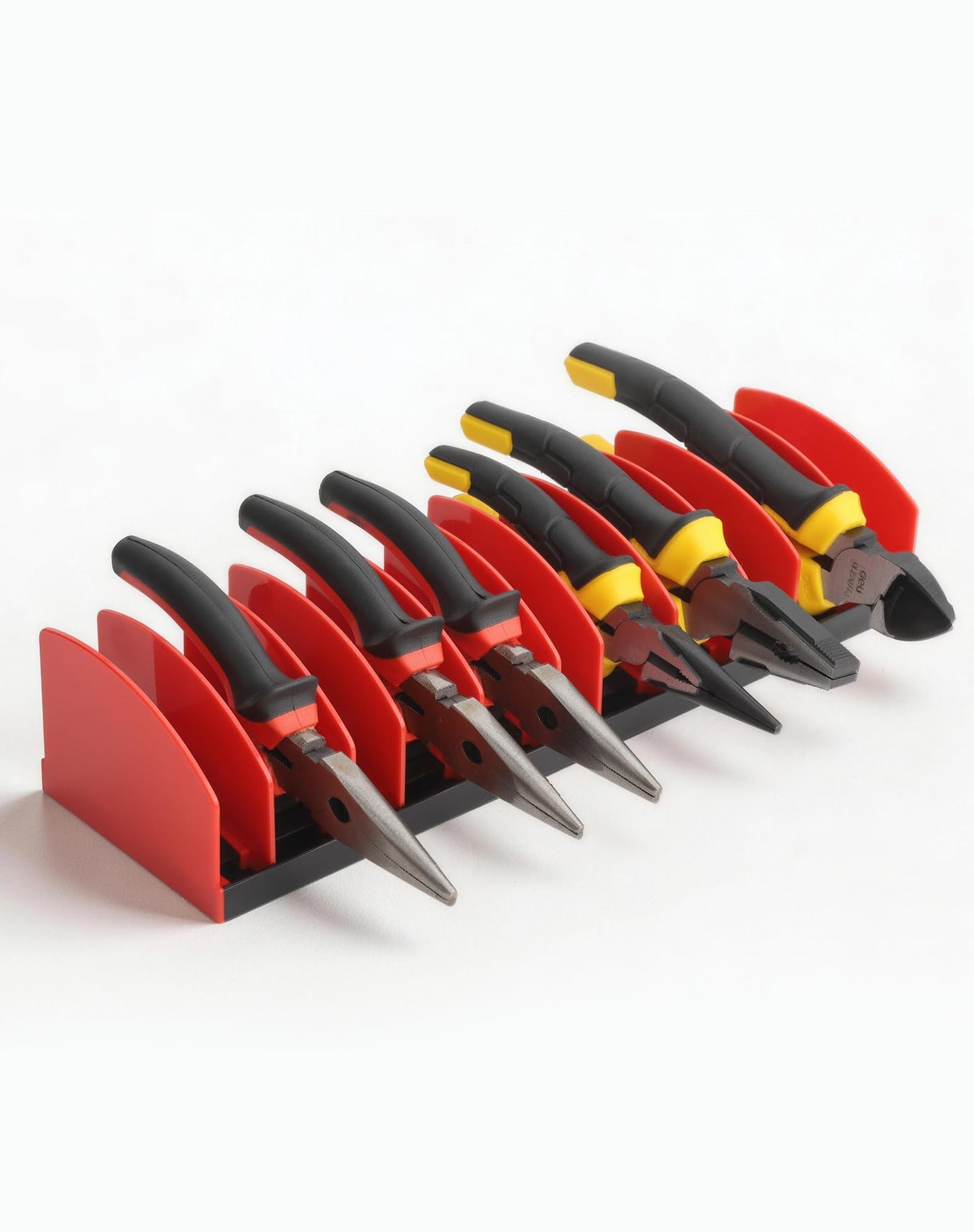 Reniteco Plier Organizer Rack, Pliers Holder with Non-Slip Rubber Base and Adjustable Dividers, 11-Slot Tool Box Organizer, Cutter Organizers, Tool Drawer Organizer(Pliers Not Included)