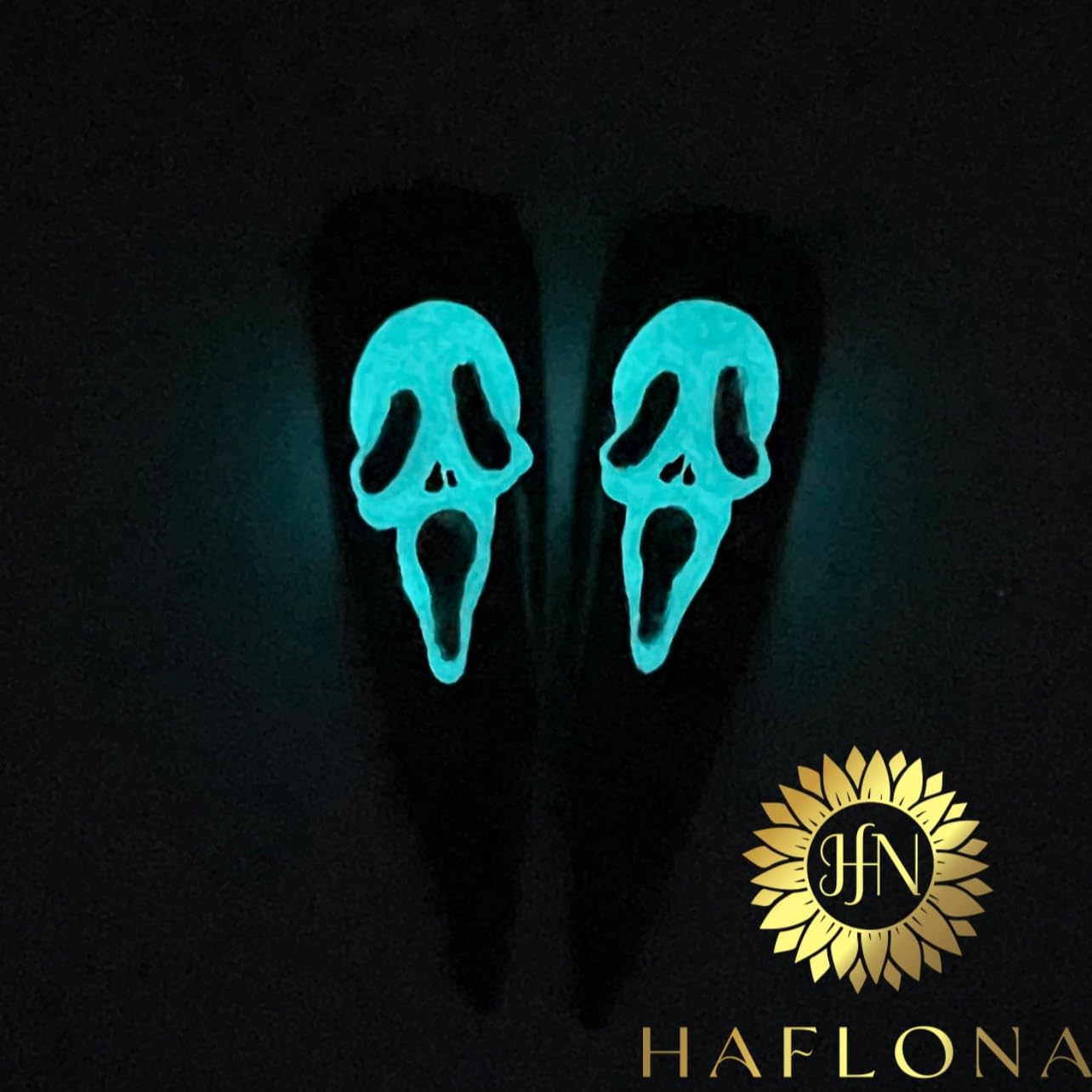 8Pcs 3D Acrylic Ghost Halloween Nail Art Charms Handmade by Acrylic Powder (Ghost-8PCs)