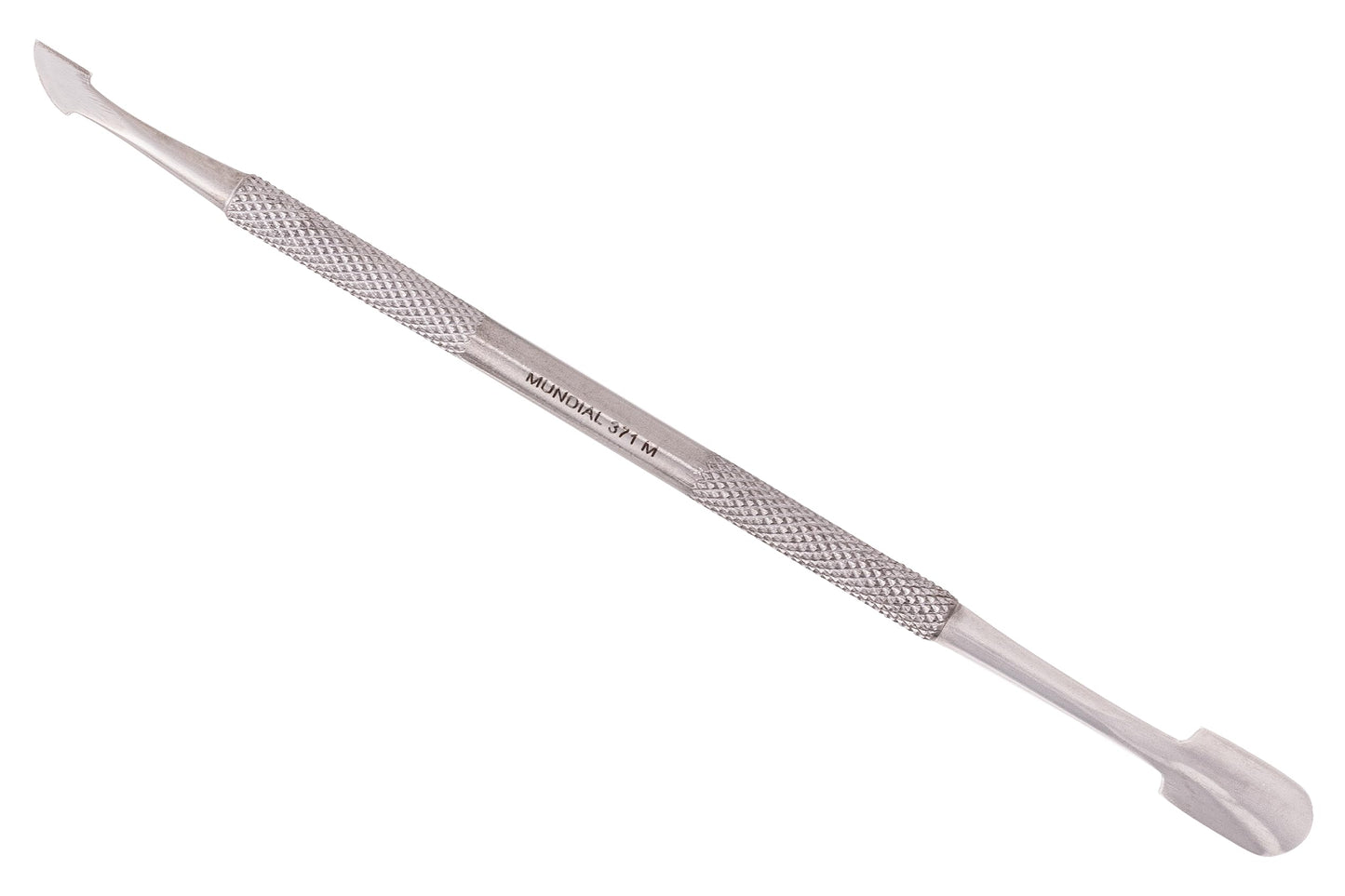 Mundial Professional Stainless Steel Cuticle Nipper 722-PR and Manicure and Pedicure Cuticle Pusher and Stick