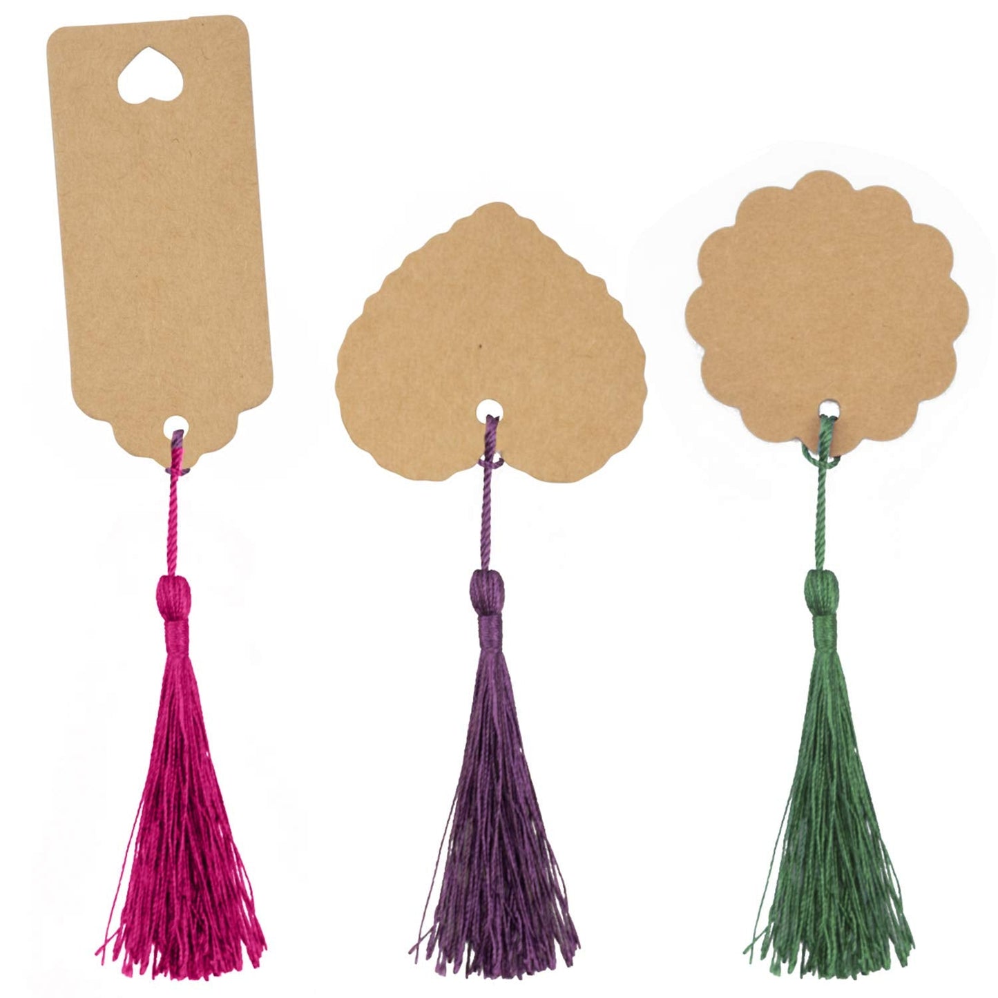 Foraineam 300 Pieces 20 Colors 5 Inch / 13cm Silky Handmade Soft Tassels Floss Bookmark Tassels with Loop for Jewelry Making, DIY Craft Projects, Bookmarks