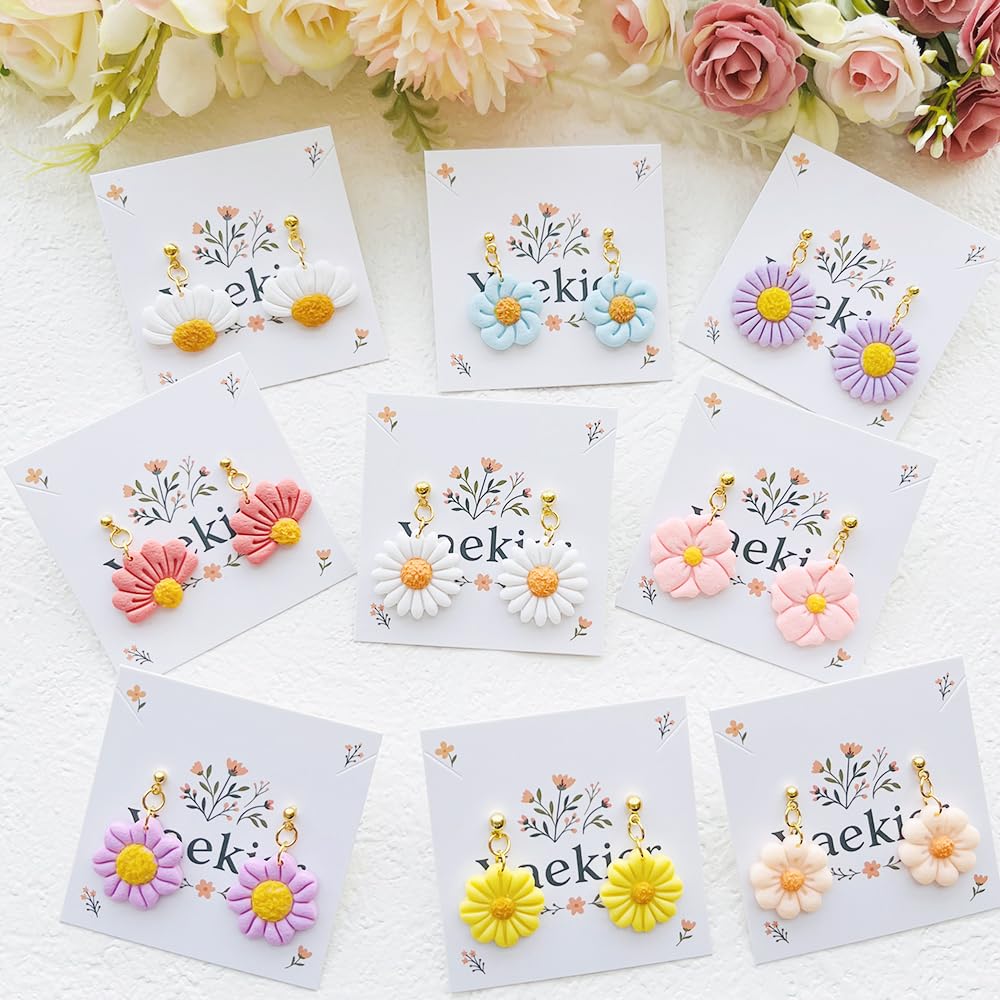 Flower Shape Polymer Clay Cutters Set – Molds and Clay Cutters for Polymer Clay, Floral Clay Earring Tools