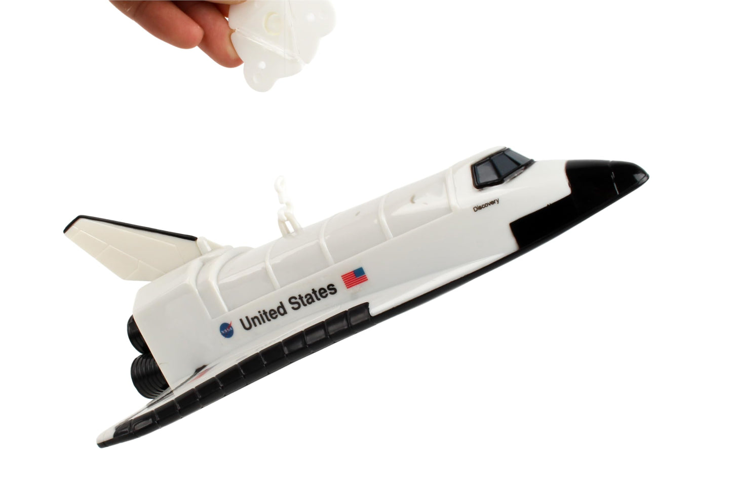 Daron Flying Space Shuttle on a String
