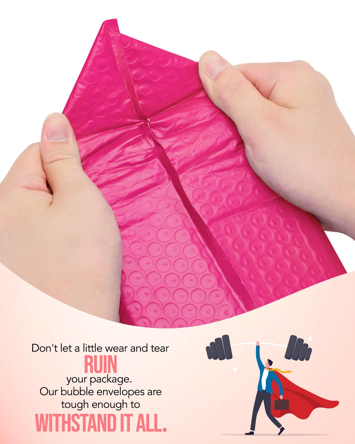 GSSUSA Bubble Mailers 6x10 100 Pack Usable Size 6x9" Small Bubble Mailer Padded Envelopes with 50 Pink & 50 Teal Cute Bubble Mailers Self-Seal Bubble Envelopes Mailing for Small Business, Mixed Colors