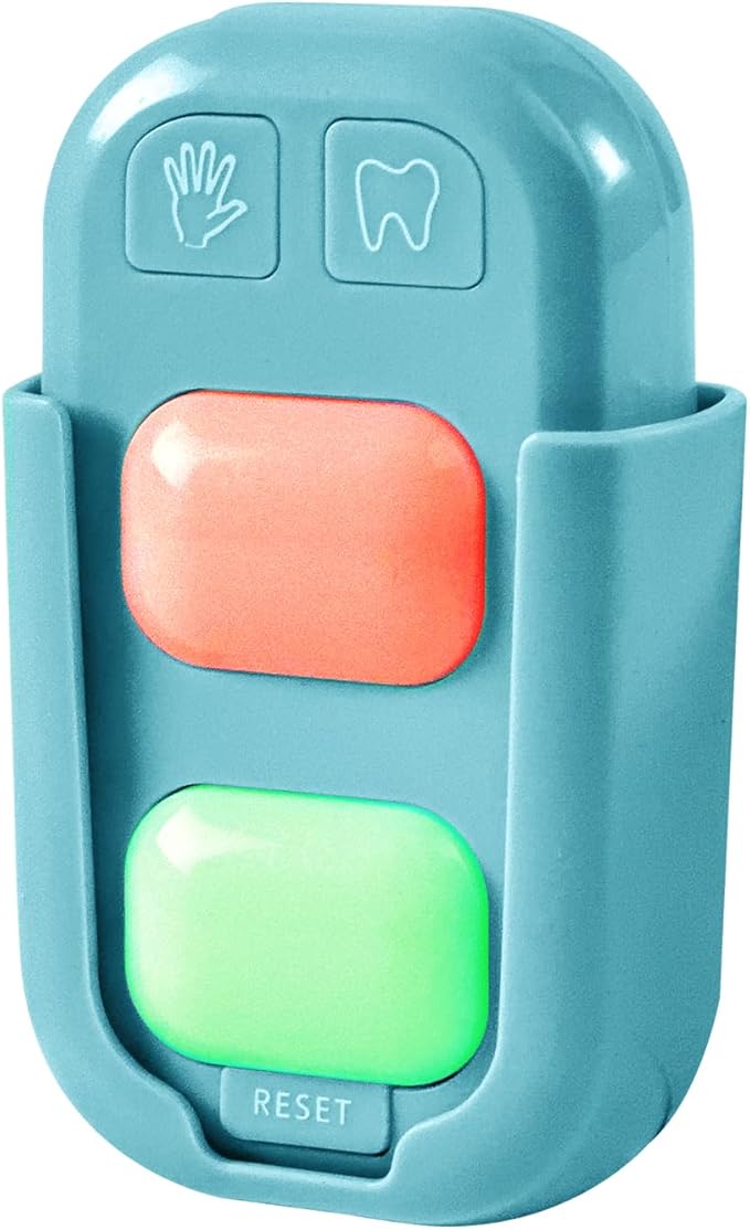SOARING Kids' Teeth Brushing & Hand Washing Timer, Color Indicator for Training - Stick on Bathroom (Green)