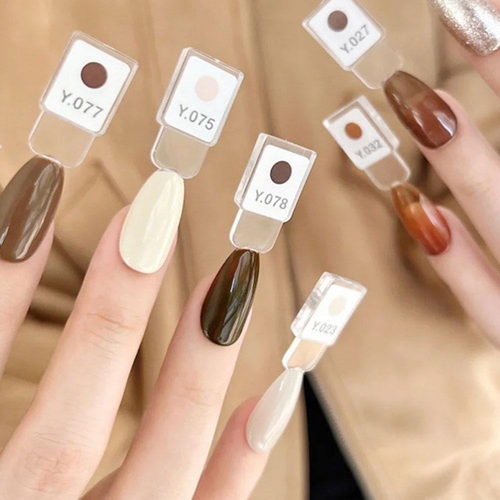 180pcs Magnetic Nail Swatch Book, Nail Color Display Book Nails Swatch, Professional Nails Art Salon Design Display Booklet for Manicurist, Removable Blank NailSample Dis-play Organizer Booklet